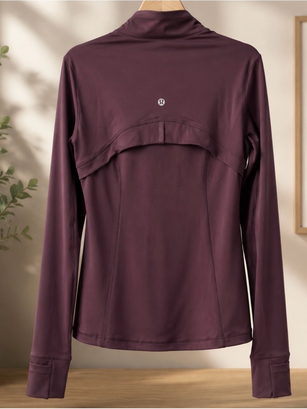 lululemon athletica Long-Sleeve Zip Jacket in Plum